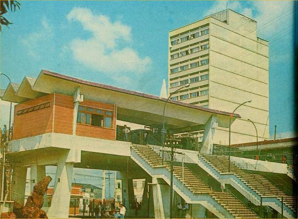 Estação de trem de Duque de Caxias, inauguração do prédio novo, em 1970