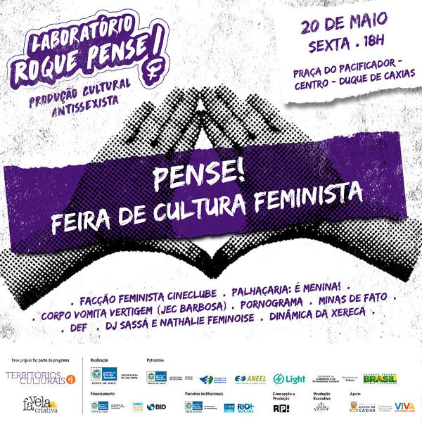 Laboratório Roque Pense! apresenta Feira de Cultura Feminista