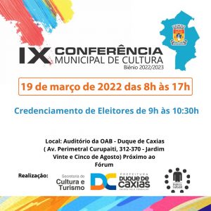 IX Conferência Municipal de Cultura