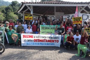 Ato contra desmatamento no Parque Equitativa, Duque de Caxias