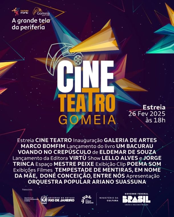 inauguração do CineTeatro Gomeia