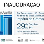 Inauguração de biblioteca comunitária em Duque de Caxias no próximo dia 29/10