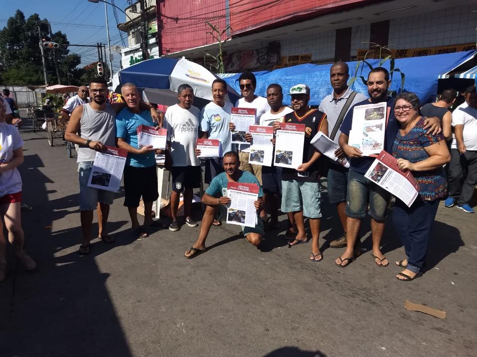 Jornal Imbariê nos trilhos - lançamento do jornal, com a Casa FLuminense