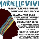 Marielle Vive! Agenda de atos em Caxias