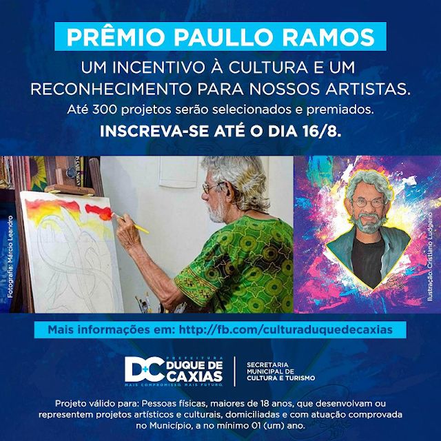 Prêmio Paullo Ramos de apoio emergencial ao setor da Cultura