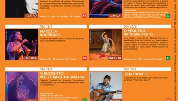 Programação de setembro do Teatro do Sesi Caxias